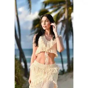 Boho Chic Hanging Thread Skirt Set