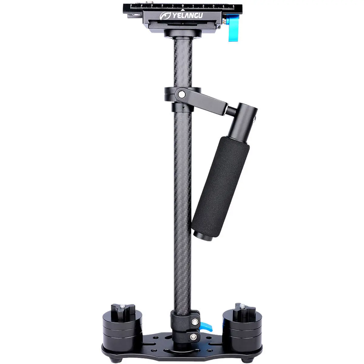 YELANGU S60T Carbon Fiber Compact, Lightweight Handheld Stabilizer with Grip for DSLR Cameras, Handheld Grip