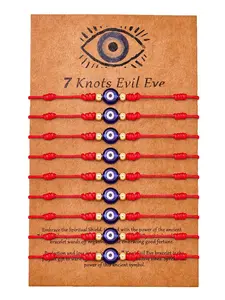 Evil Eye Design Lucky Bracelet, Adjustable String Amulet for Women Men, Protection Jewelry Hand Bracelet, Fashion Accessories for Women & Men, Beaded Bracelet