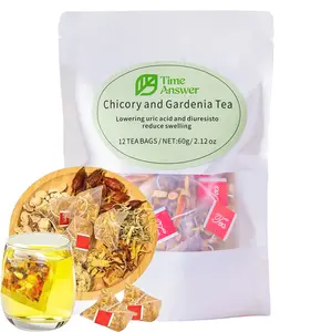 Nature Chicory And Gardenia Tea For Supports Healthy Blood Sugar - Supports Digestion, Weight & sleep, Kidney and Liver Tea, Natural Sugar-Free Blend, Vegan & Caffeine-Free,60gr (12bags x 5gr)
