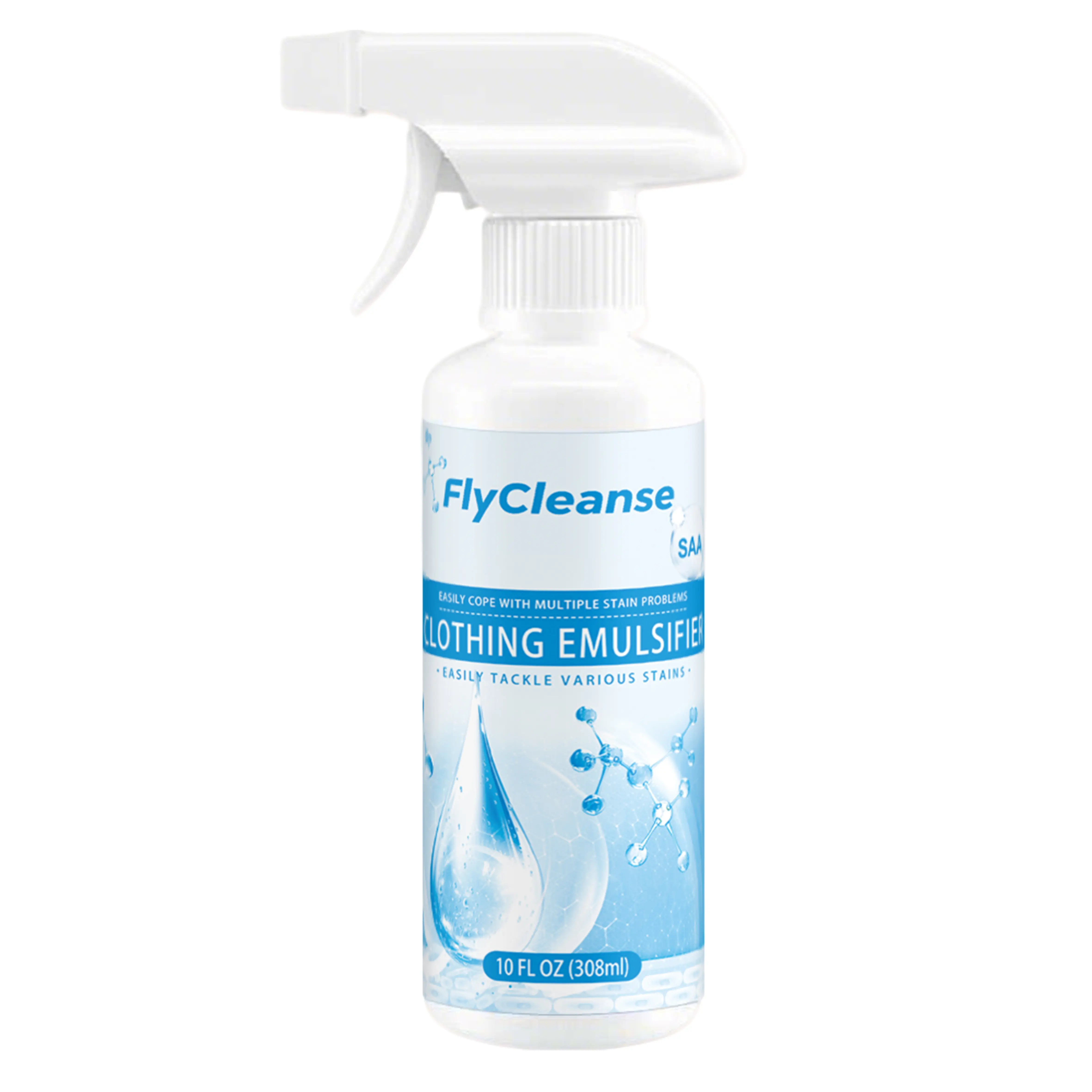 FlyCleanse Stain and Food Residue Cleaning Spray—Effectively removes food residue, grease stains, and coffee stains from clothing, underwear, and fabrics,Summer Wins backtoschool