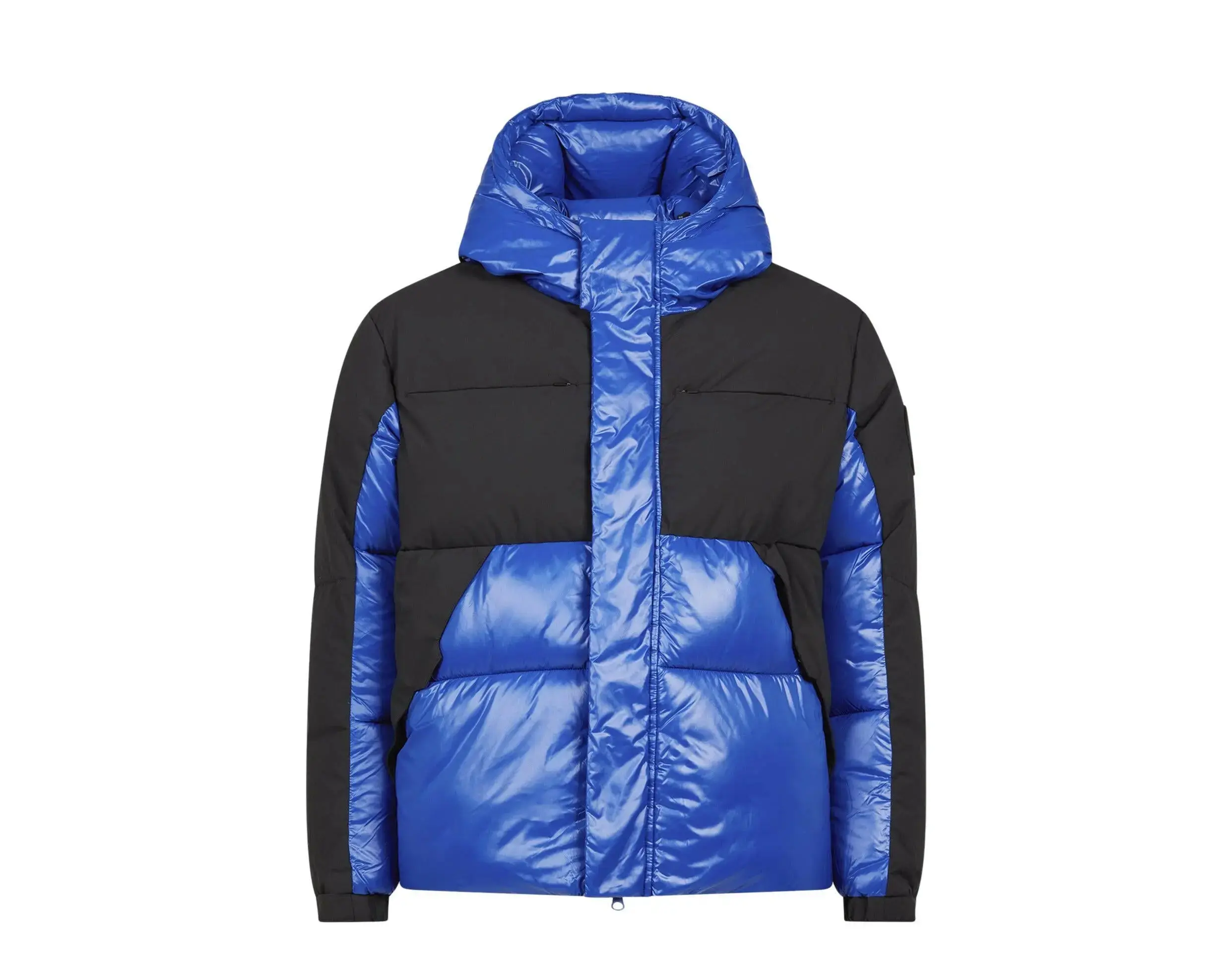 Save The Duck Luma Hooded Puffer Jacket in Twilight Blue/Black | Men's
