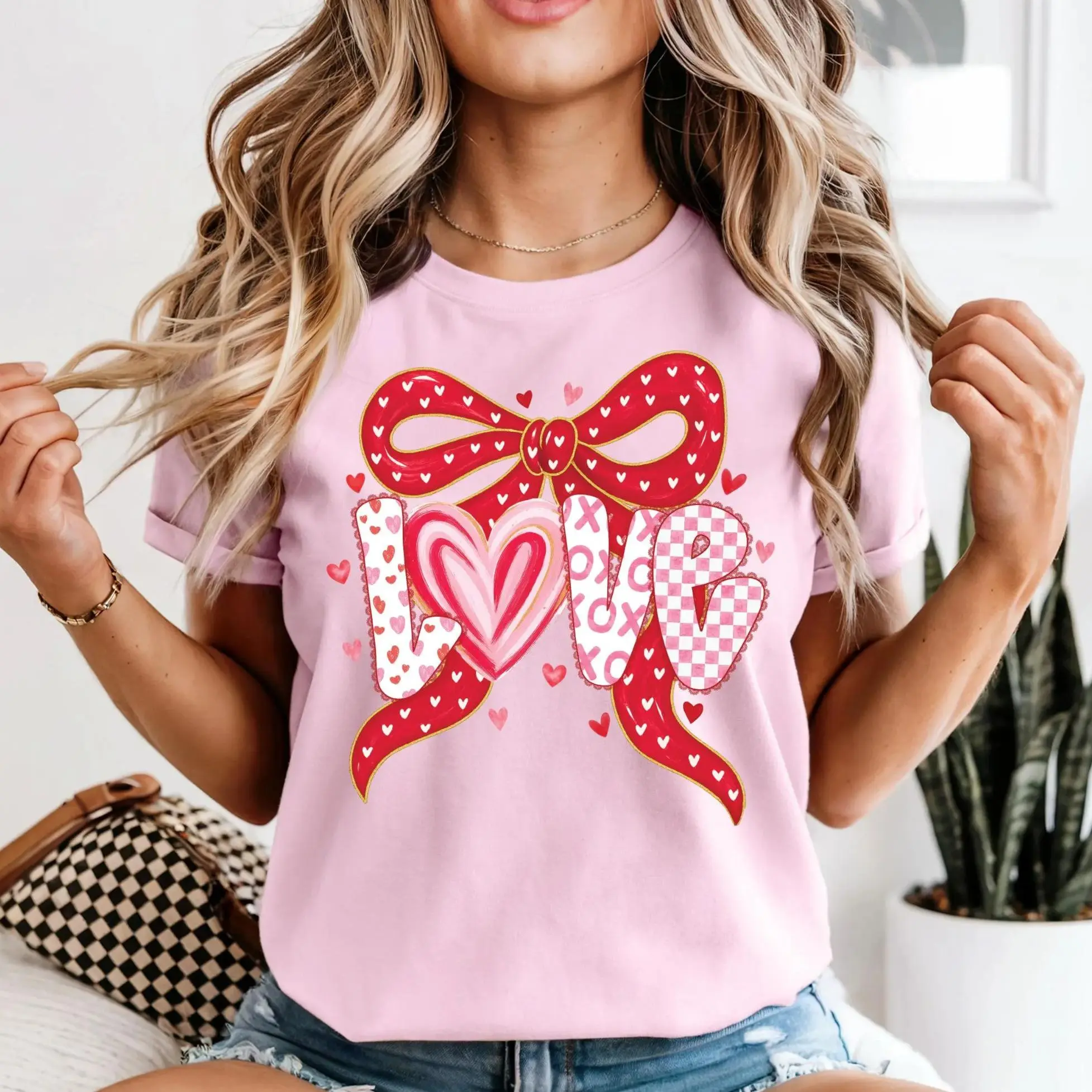 Coquette Love Shirt, Valentine Vibes T-Shirt, Valentine's Day Shirt, Couples Shirt, Valentine Matching Tees, Valentine Gift