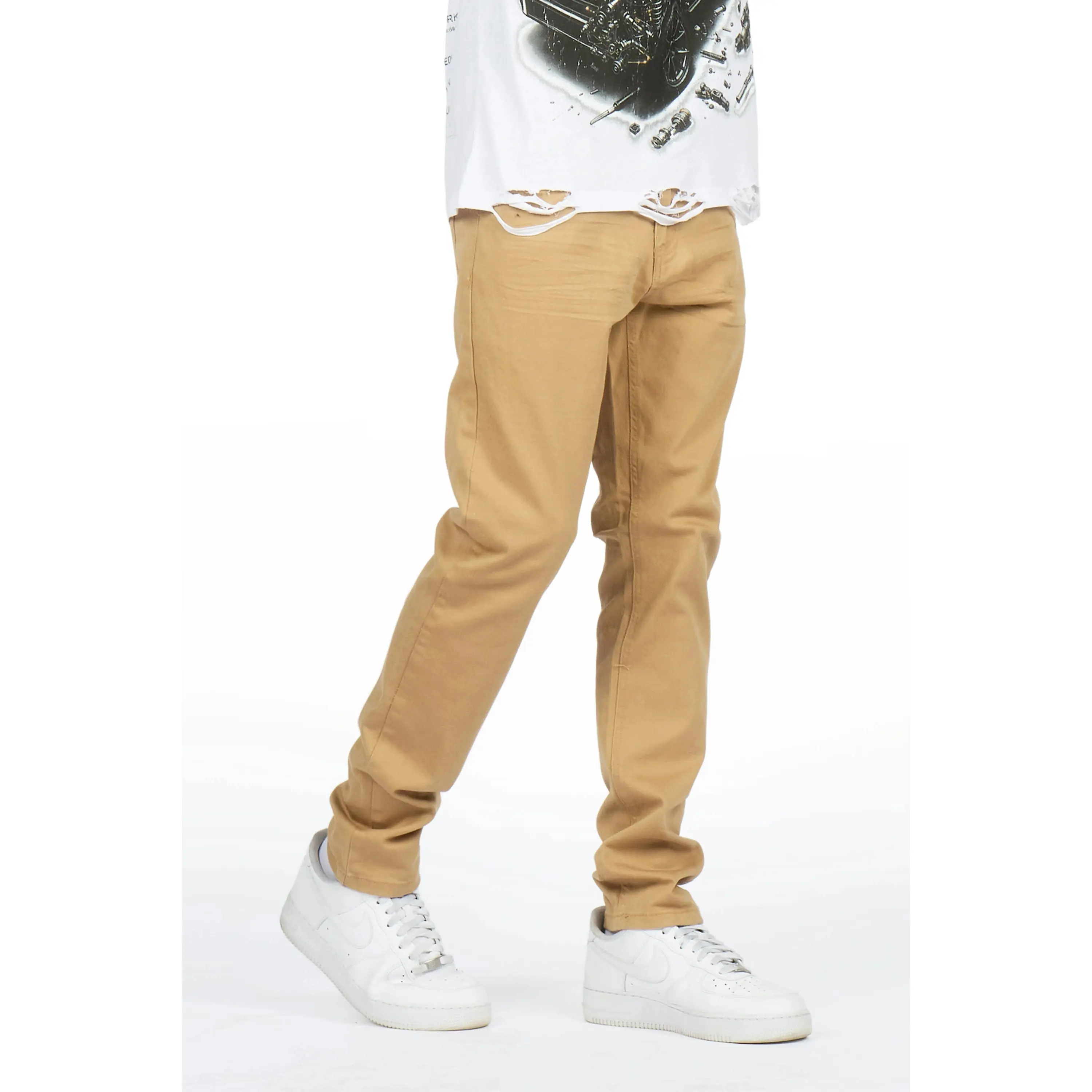 Devaughn Khaki Slim Fit Jean