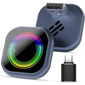 2026 Upgraded   Adapter for , Compact Mini Metal Shell Design Small Size, ( Update) Plug and Play,  and  Connection  Adapter for  iOS &Android (Navy Blue)