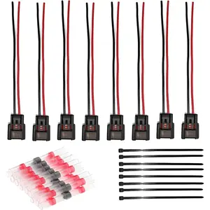 Set of 8 Ignition Coil Module Connector Replacement for 4.6L 5.4L 6.8L Ford F150 F250 Mustang Modular Ignition Coil Pigtail Harness Plug