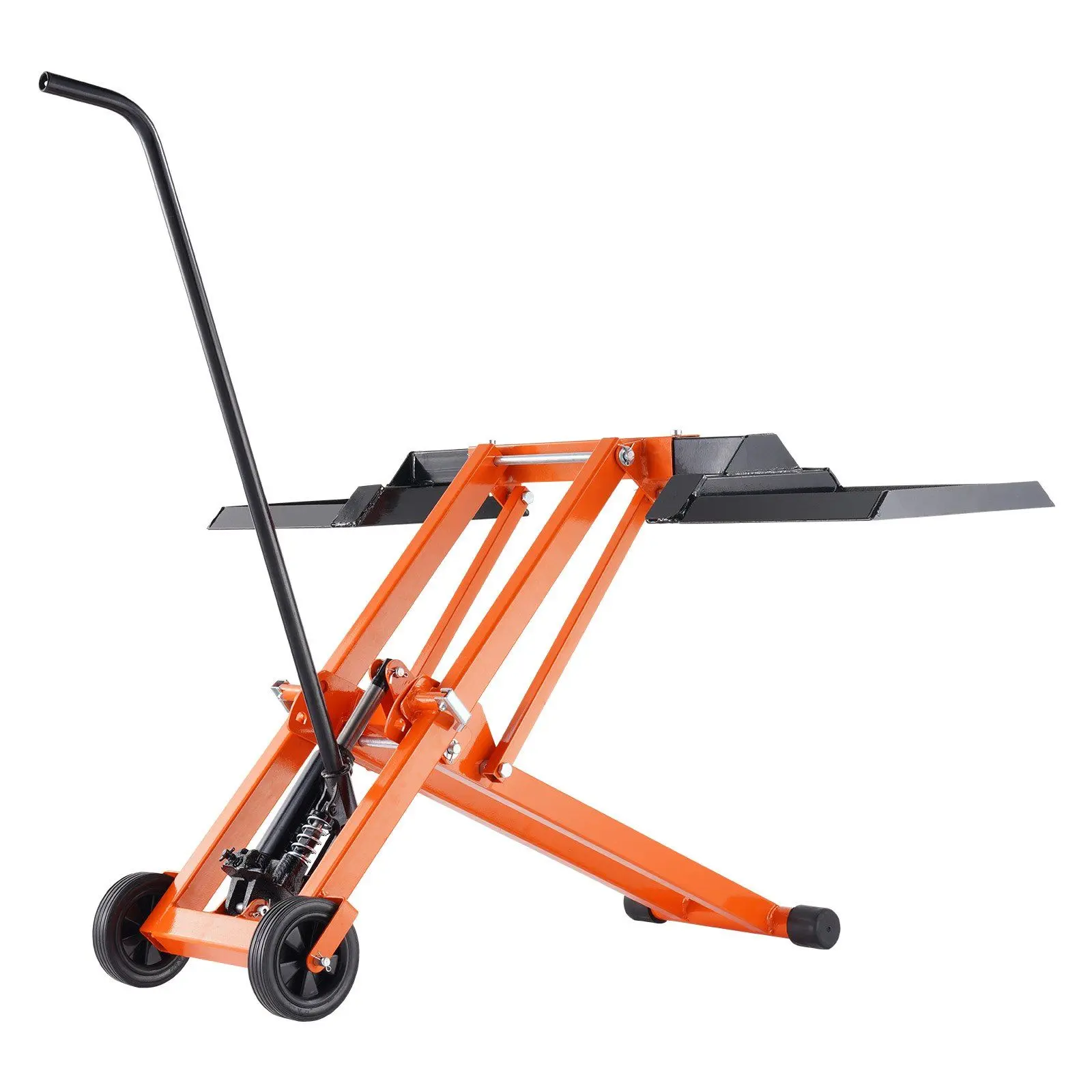 VEVOR 500 Lbs Lawn Mower Lift with Hydraulic Jack for Riding Tractor Lawn Mowers