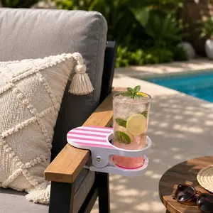 Practical Portable Creative Fun Clip-On Drink Holder, New, Convenient Clip-Style Beverage Rack, Ideal for On-The-Go Use