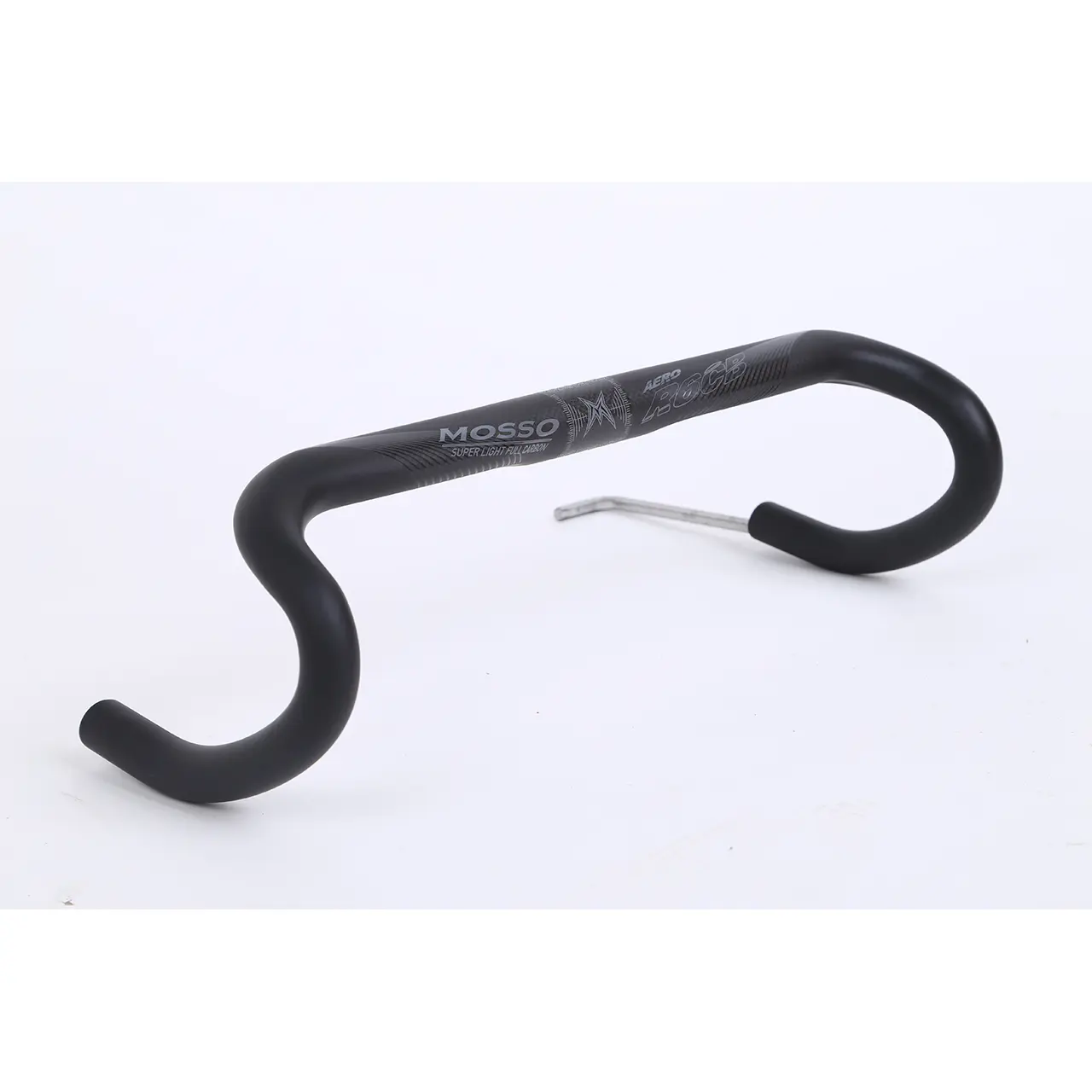 MOSSO R6 Full Carbon Fiber Drop Bar for Road Bikes - 31.8mm Clamp, 440mm Width, Matte Black