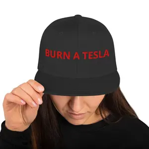 Burn a Tesla Snapback Hat - Classic Design with Adjustable Fit and Comfortable Fit for All Sizes