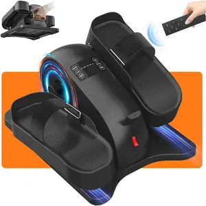 Ellipse Leg Exerciser As Seen On TV, Under Desk Elliptical with 12 Adjustable Speed Quiet & Portable Peddler Exerciser for Seniors with Remote Control Leg Exerciser While Sitting for Seniors