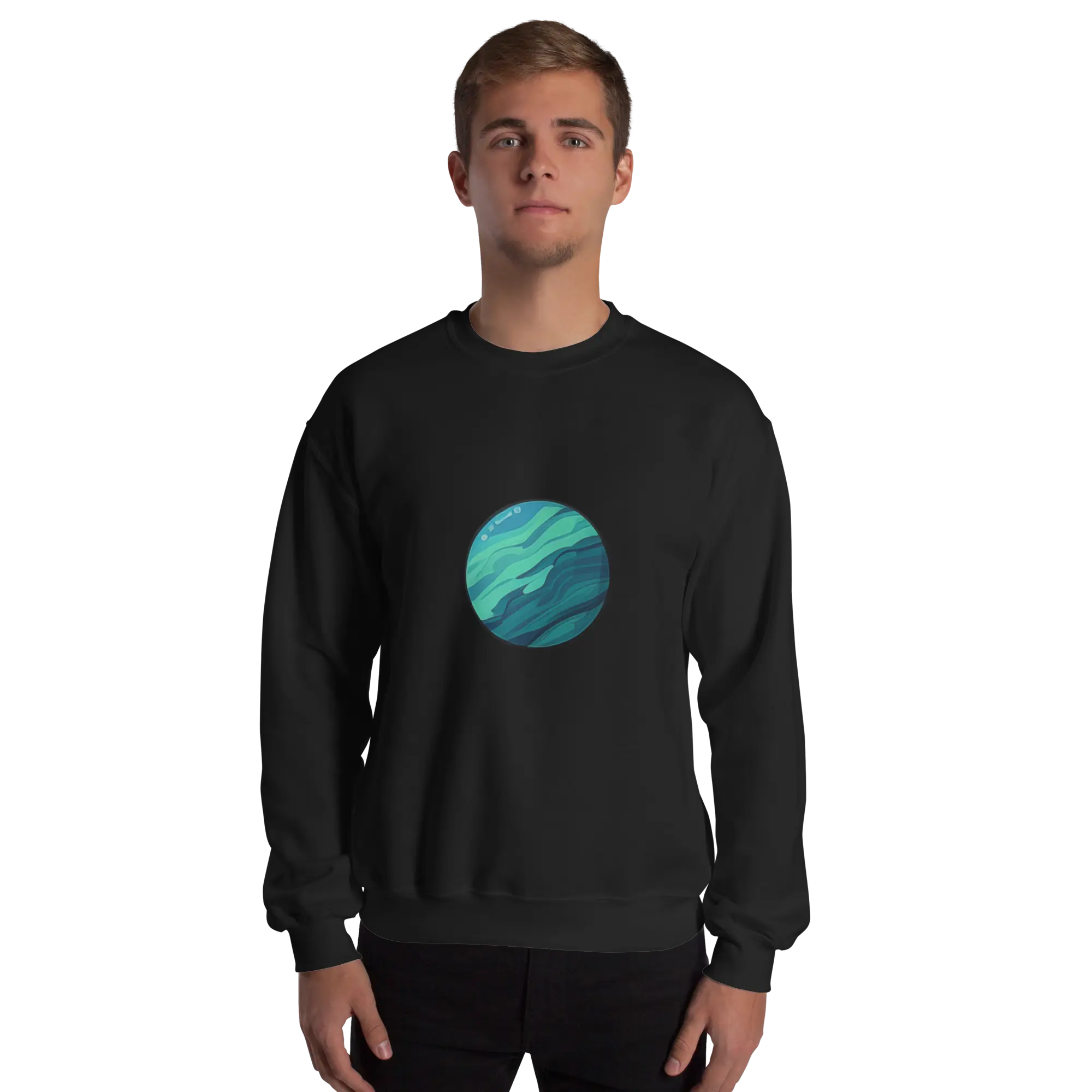 Unisex Planet Sweatshirt Collar Fit