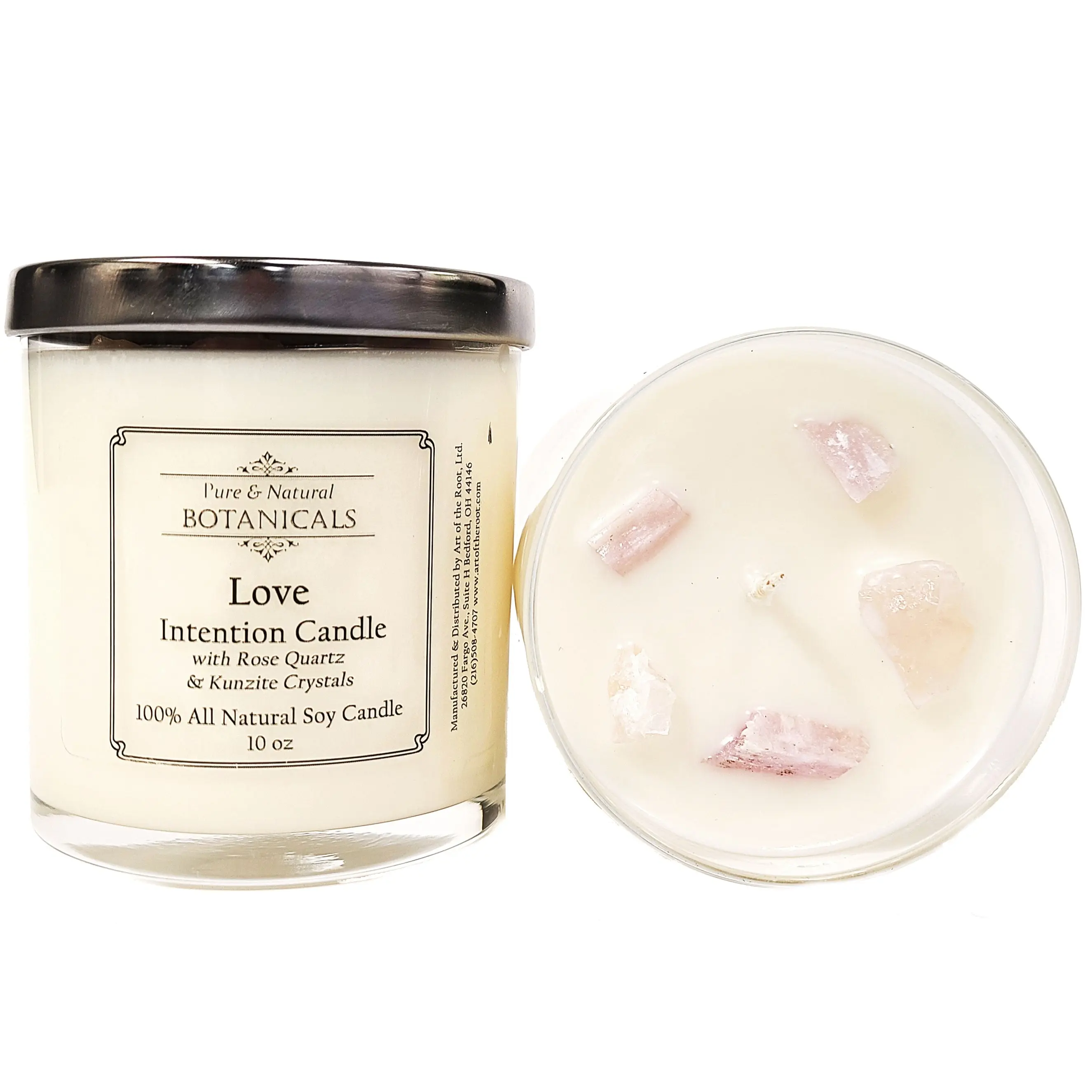 Love Intention Soy Candle Natural for Attraction, Relationships & Passion | Art Of The Root