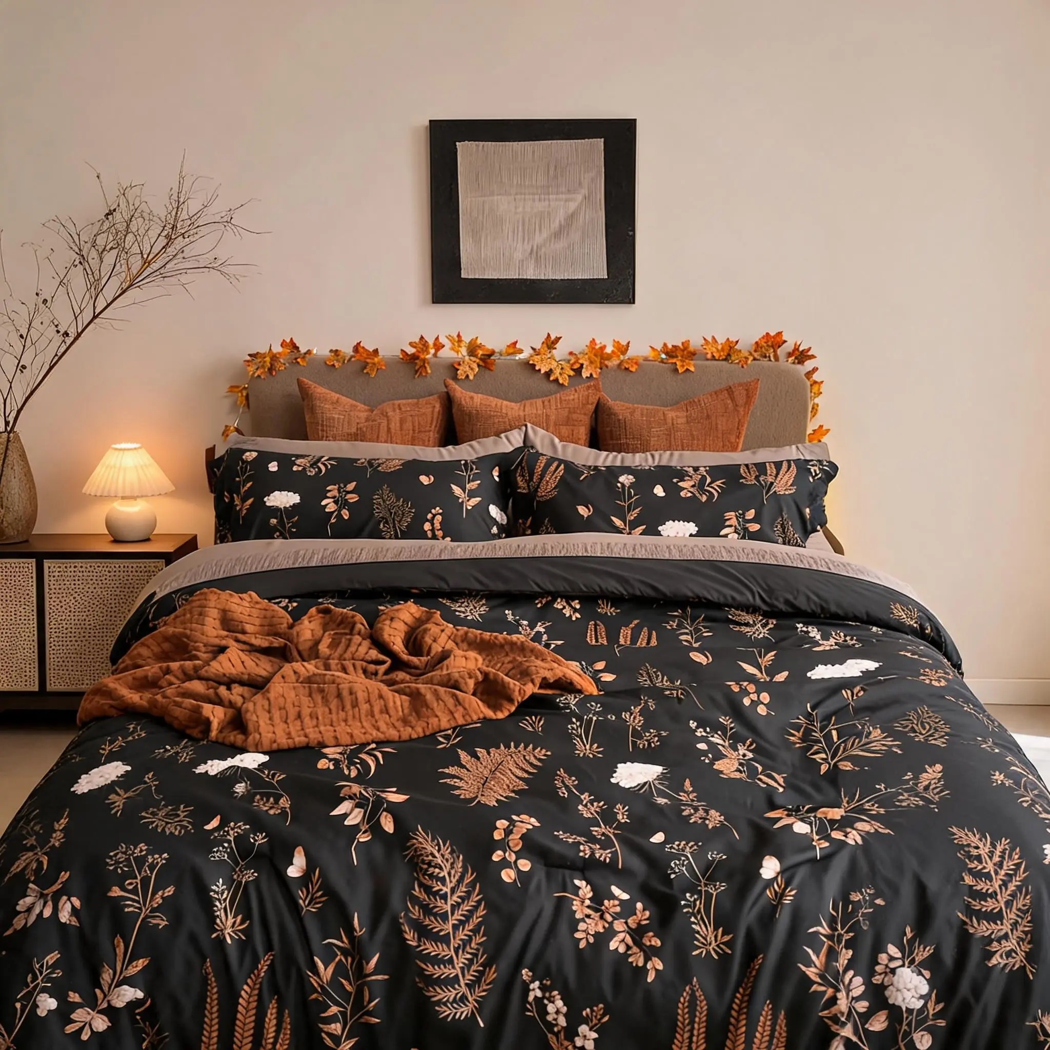 Bedsure 3 Pieces Cute Floral Bedding Reversible Comforter Set -Soft  Bed Set, 1 Soft Botanical Flowers Comforter and 2 Pillow Shams Gifts