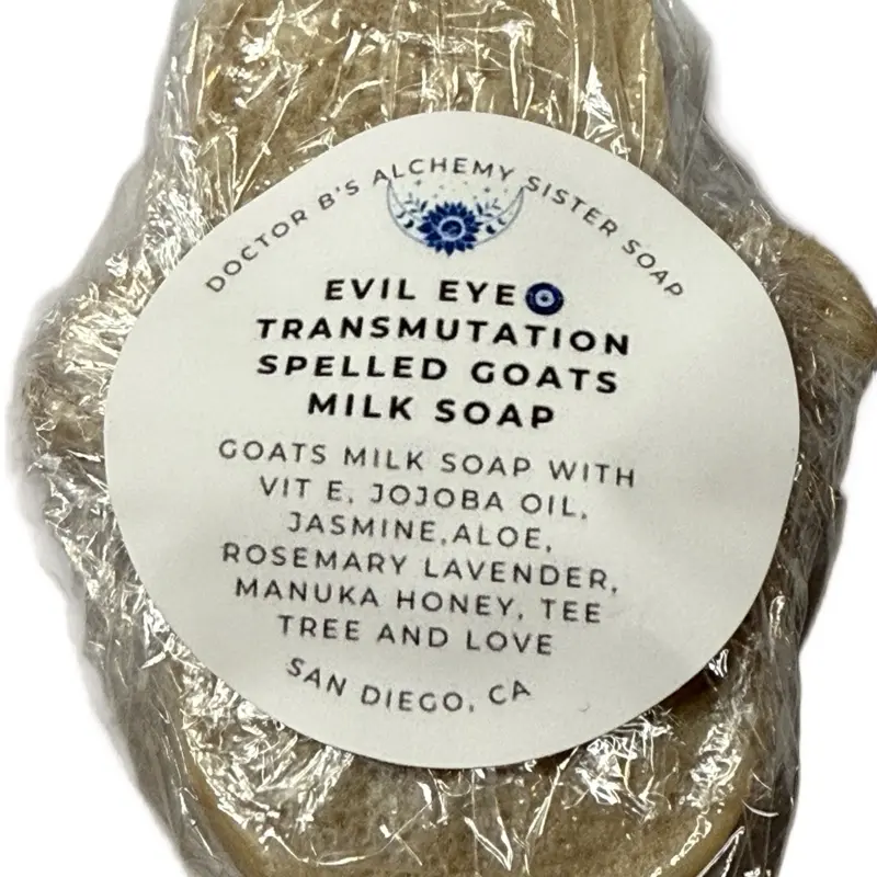 Evil Eye Transmutation Spelled Goats MilkSoap Vanilla