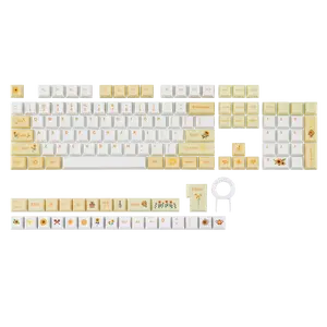 EPOMAKER Sunflower PBT Keycaps, 133 Keys, Cherry Profile, Dye Sublimation, ISO/ANSI Layout, 60%/75%/96%/Full Size, Custom Keyboard Keycaps Set for Mechanical Gaming Keyboard TikTokShopSpringGlowUp