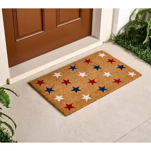 Martha Stewart 18" x 30" Patriotic Coir Doormat