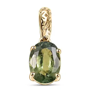 AAA  Green Sapphire 1.75 ctw Golden Grove Pendant without Chain in 10K Yellow Gold Christmas Gifts