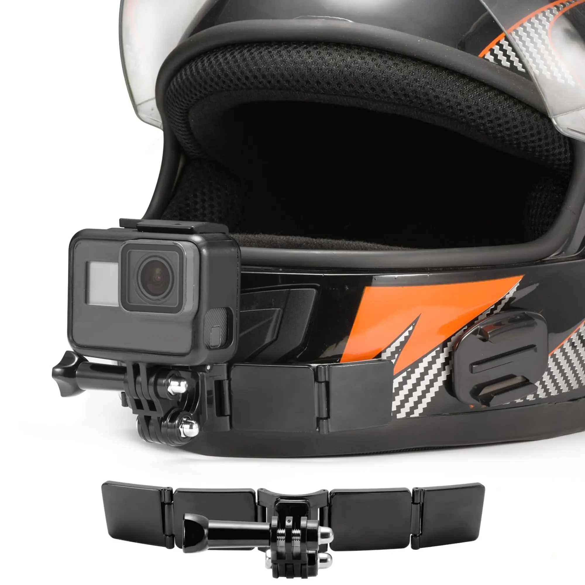 Motorcycle Helmet Chin Mount, Hinge-Mounted Bracket, Compatible with Dji Action 5pro/4/3, Gopro Hero9, Sports Camera Accessories, Photography Camera Accessories