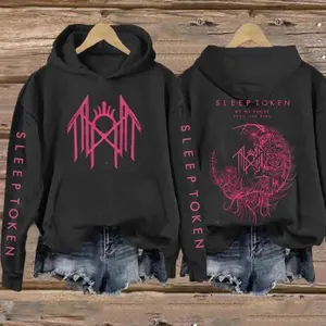 TokenWear-Retro Limited Sleep Token Rose Hoodie, Unisex Oversize Rock Band Cotton T-shirt, Sleep Token 2025 Tour Collection Hoodie, Even In Arcadia Flamingo T-shirt, Sleep Token Rose Heavy Metal Shirt, Rock Hoodie, Gifts for Fans Men & Women