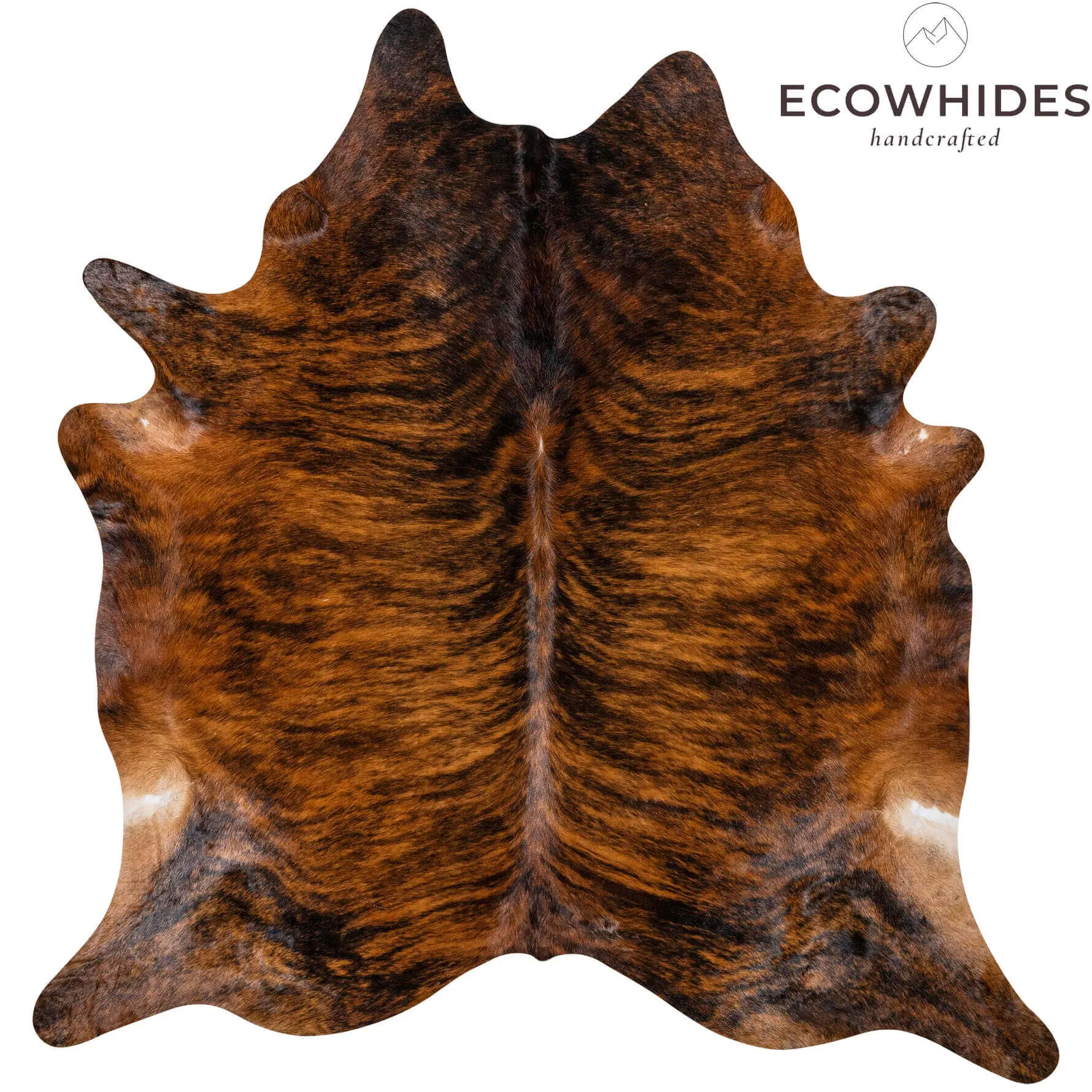 Luxury Natural Rug Look - Brindle Cowhide Rug - Real Leather, Soft & Timeless Design Luxury Natural Rug Look - Brindle Cowhide Rug - Real Leather, Soft & Timeless Design