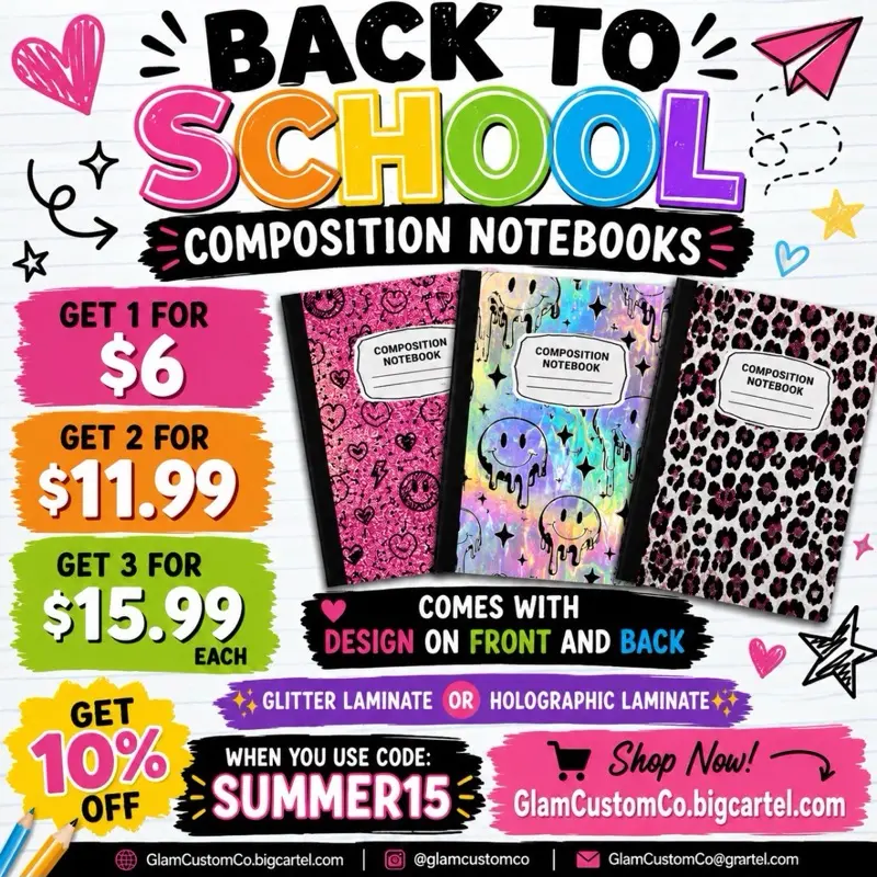 Personalized composition notebook