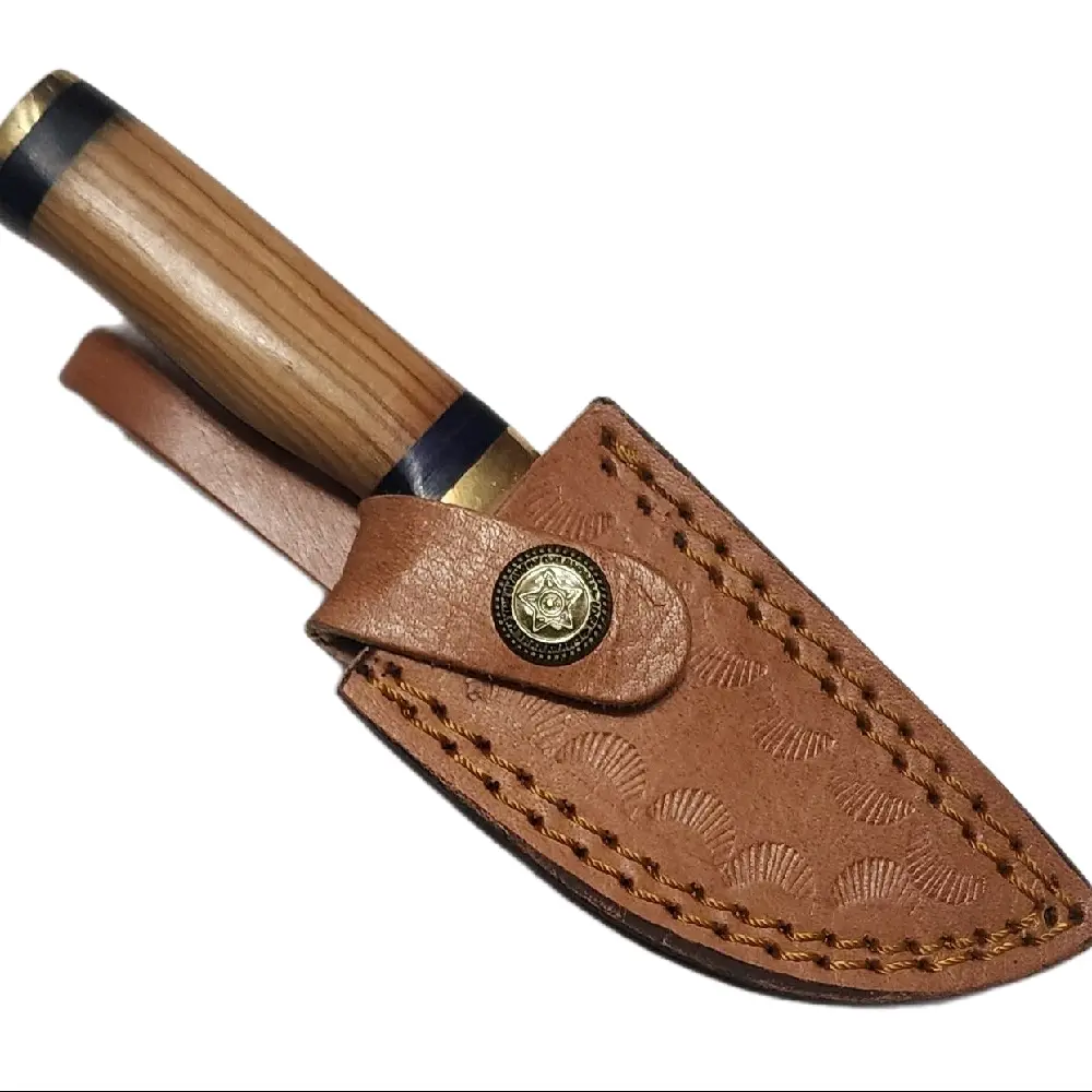 Damascus six inch skinning knife Damascus six inch skinning knife
