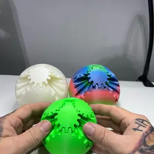 3D Printed Gear Ball Fidget Toy - Stress Relief Toy