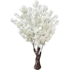Artificial Cherry Blossom Tree, 4.3FT White Faux Cherry Blossom Tree for , Wedding & Party Decoration, Indoor & Outdoor