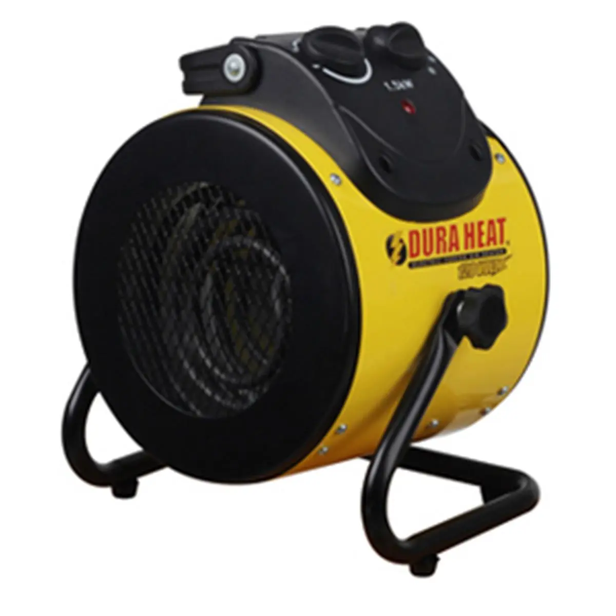 World Marketing Of America DUREUH1500 1500W 120V Stainless Steel Heavy-Duty Tubular Cabinet Electric Forced Air Heater, Built-In Turbo Fan, 5-Adjustable Stand, 120 BTU Heating Function