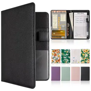 Household daily necessities CoBak Server Book – Compact Organizer with Clear and Money Pockets, Pen Holder, Fits Apron Perfectly, Leather Waitress Book