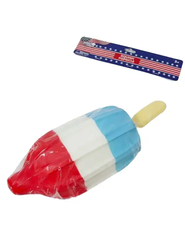Sunny Day Themed Popsicle Squeeze Stress Relief Toy - Classic Novelty Desk Fidget, Soft Non-Toxic Anxiety Tool, Sensory Fidget Play Item for Adults Gift, Soft Anxiety Fidgets
