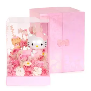 Hello Kitty Preserved Flower XL Figurine (Heartbeat - Heartfelt Gift Series)
