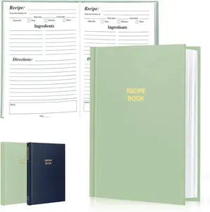 Blank Recipe book - Recipe Book to Write In Your Own Recipes,Organize Your Recipes-  Cover and 186 Blank Pages Recipe Notebook (spring green)
