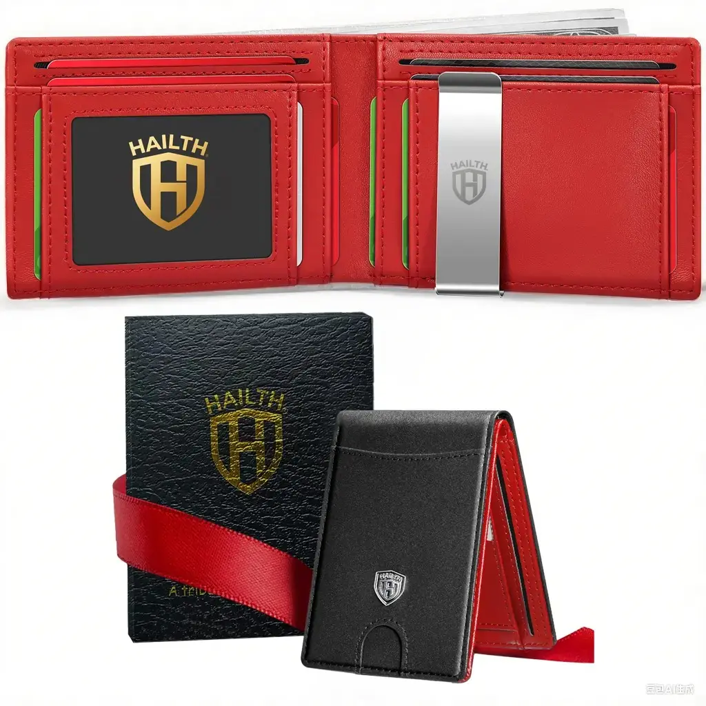 2026 Slim Wallet for Men with 12 card Slots RFID Blocking Carbon Fiberwallets Bifold Credit Card Holder Minimalist Leather With Gift Box wallets,Holidays Best Gift