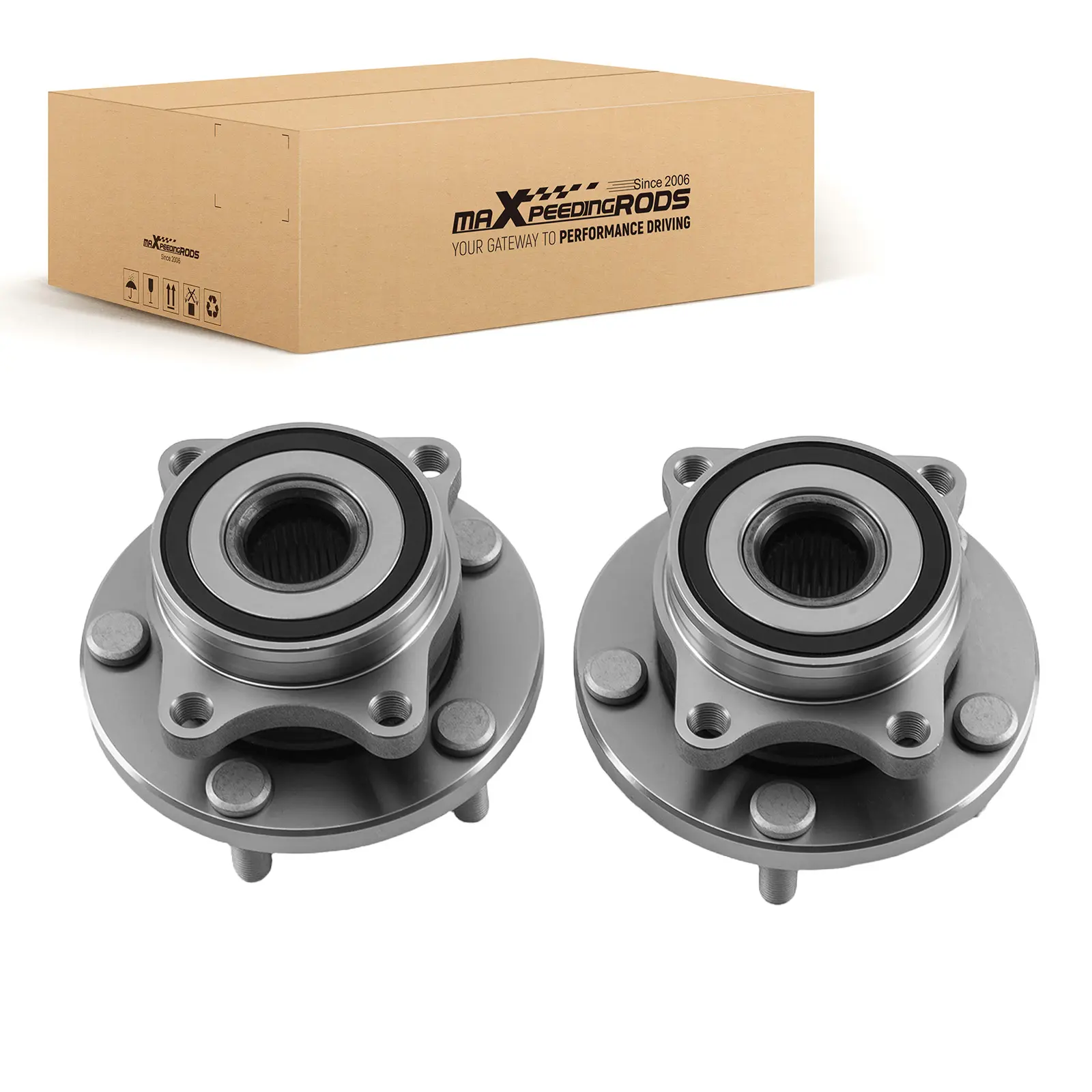 2x Front Wheel HubBearing compatible for Subaru B9 Tribeca 06-14 513239 5-Lug Design