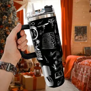 H Potter 20oz - 40oz Tumbler Stainless Steel, Double Wall Insulated, With Handle – Magic Wizard Series Design, Perfect Gift for Fans