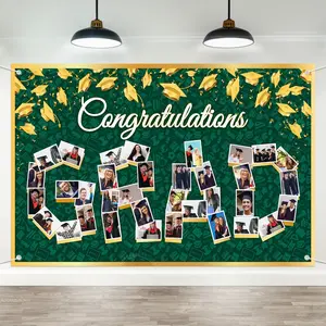 2026 Graduation Decorations, Personalized Graduation Photo Banner, Large Graduation Backdrop, Party Decorations Banners, Party Supplies for High School College