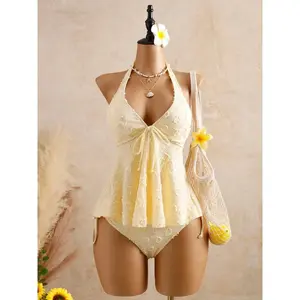 Women's Fashion Tankini Swimsuit, Stylish Two-Piece Swimwear, Comfortable Beachwear, Perfect for Pool Parties and Vacations