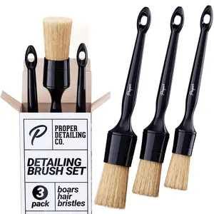 Proper Detailing Co. Boars Hair Detailing Brush Set