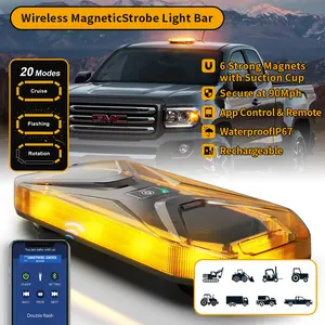 AgriEyes W230B Wireless Roof Light Bar | Remote/App Control, for Pickup, Work Truck, Off-Road Safety