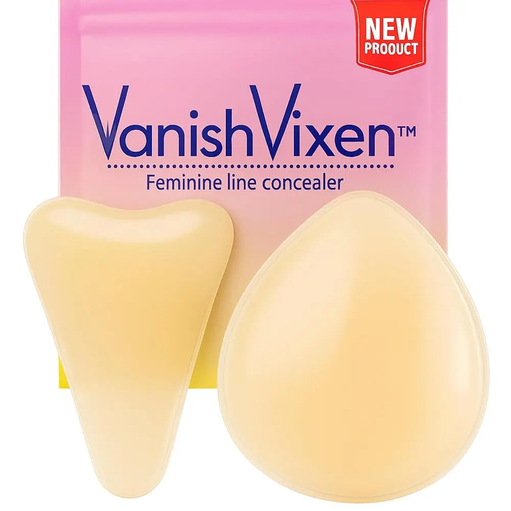 VanishVixen Intimate Concealer Pads - Silicone Coverage Set for Swimwear & Activewear - Waterproof & Reusable