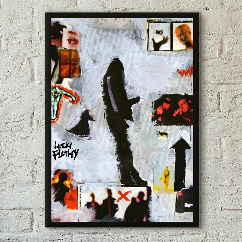 Lucki Rapper Retro Poster Canvas Painting Cafe Bar Room Modern Home Living Room Bedroom Wall Decoration Art