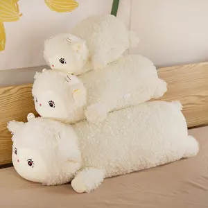 Cute Sheep Pillow Plush Toy, Cuddly Stuffed Animal, Soft Huggable Design for Kids & Adults, Perfect Gift for Children & Teens, Cozy Animal Cushion Decor