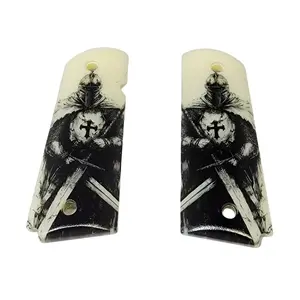 1911 Full-size ABS grips with Middle Ages Crusader Printed Image