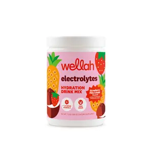 Wellah Electrolytes For Women | Hydration Drink Mix | Natural Flavored & Sweetened | 7 Vitamins & Minerals | Hydration for Woman | Micro Nutrients | Cellular Hydration | Skin Hydration |  electrolytes |  vitamins for women      50 Servings