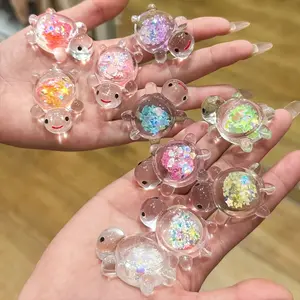 12pcs Glow-In-The-Dark Turtle Charms, Cute Turtles, Acrylic Fluorescent Material, DIY Jewelry Making, Keychains, Necklaces, Versatile Use, Indoor Outdoor Decor