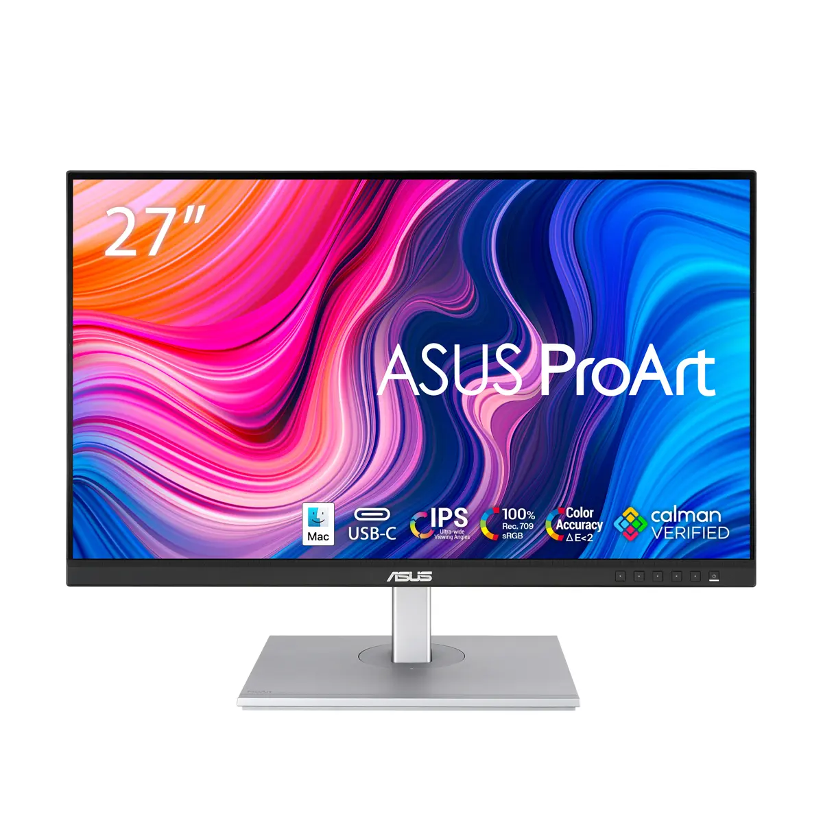 ASUS ProArt PA278CV 27" 16:9 WQHD LED Monitor for Creative Pros, Calman Verified, with Built-In Speakers, QuickFit Grid, USB-C Hub