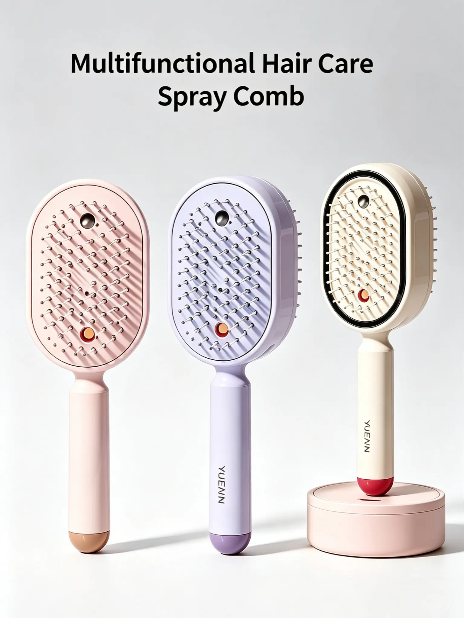 Spray Air Cushion Massagr Comb Self-Cleaning Anti-Tangle Essential Oil Mist Hair Care Comb Anti-Static VolumizingAromatherapy Comb