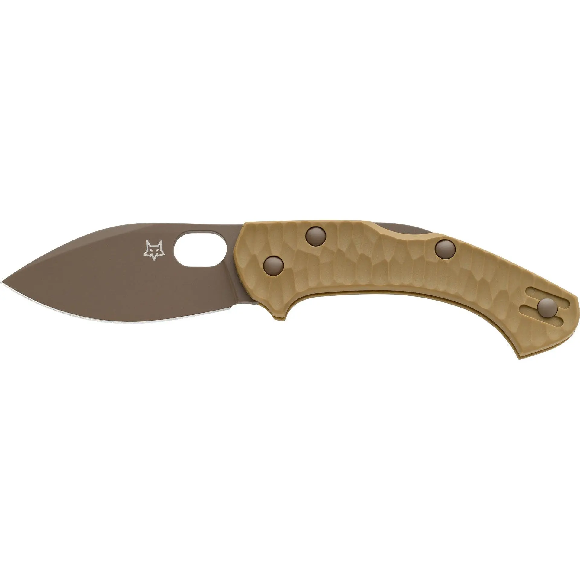 Fox Knives Italy Zero 2.0 Desert Warrior Jens Anso Lockback Pocket Knife